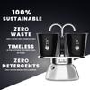 Bialetti Mini Express Induction 2 Cups IH Compatible & Direct Fire TypeEspresso Cup Included (Coffee Maker Espresso Maker Macchinetta)