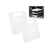 Clear Acrylic 4 Layer Hard Disk Drive Rack Desktop Computer 3.5 inch HDD Cage Tray