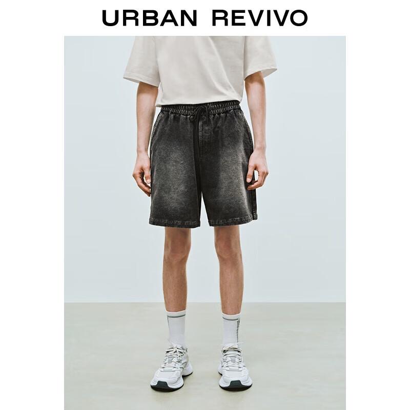 UR Men's Washed Denim Drawstring Shorts