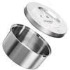 Stainless Steel Dog Water Bowl Anti-Splash Anti-Spill Pet Water Feeder Portable Non-Slip Base Dog Water Dispenser Travel