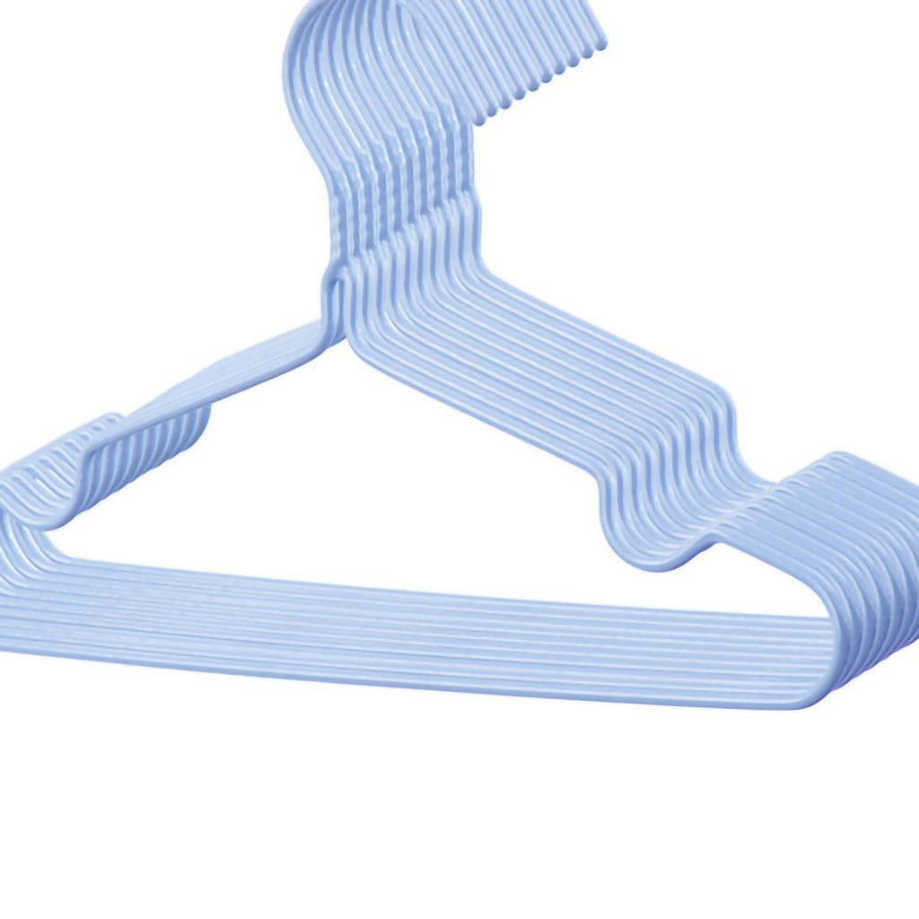 10Pcs Seamless Clothes Hanger Wet Dry Use Anti Deformation Anti Slip Colored Clothes Hangers for