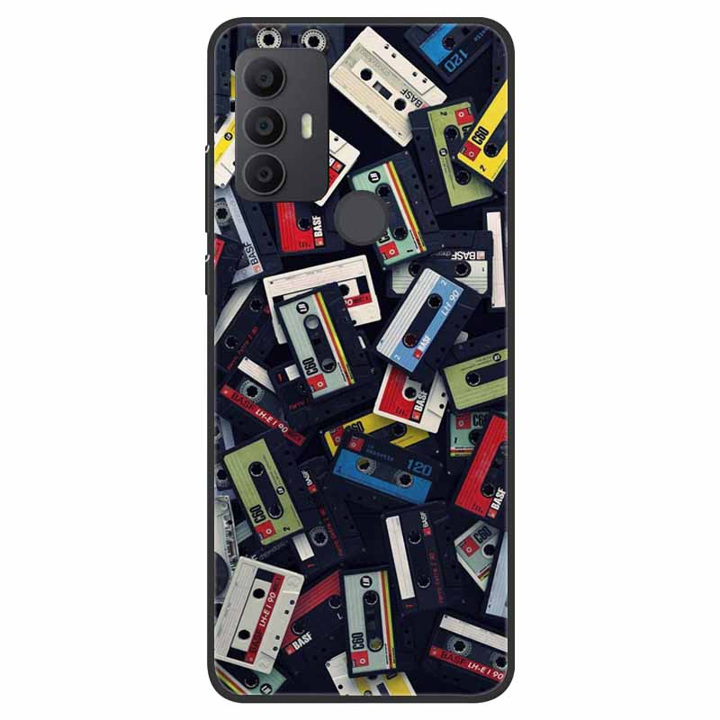 For TCL 30 SE Case Silicone Starry Space TPU Soft Back Cases For TCL 305 Cover Marble Painted for TCL 30SE TCL305 Fashion Bags