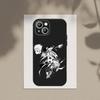 Anime B-Blau L-Lock Handyhülle Für Apple iPhone 15,14,13,12,11,XS,XR,X,8,7,Pro,Max,Plus,mini Silikon Schwarze Hülle
