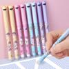 4 Stuks/Set Schattige Cartoon Uitwisbare Gelpen 0,5 mm Volle Naald Kristal Blauwe Inkt Kawaii Eenhoorn Beer Panda Schrijfpennen voor Schoolstudenten