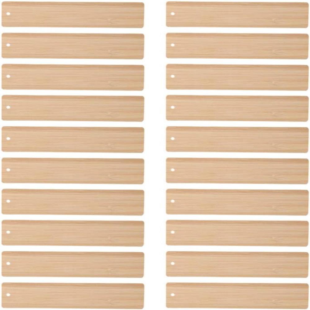 Záložka Nedokončená záložka Bambusové Dřevěné Štítky Prázdný Bambus Potřeby pro Výrobu Projekty