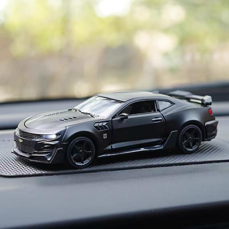 Chevrolet Camaro Supercar Simulation Diecast & Toy Vehicles Sounds & Light Pull Back Car 1:32 Alloy Model Gifts For Children