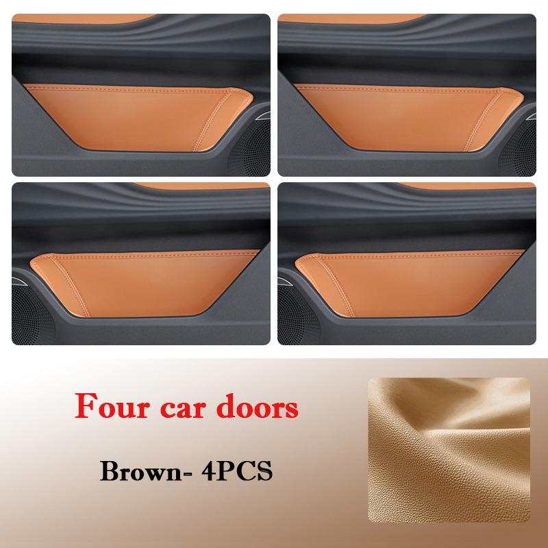 For Lynk & Co 06 2020-2026 Car Door Slot Protective Pad Leather Waterproof door groove Mat Storage Barrel Interior Accessories