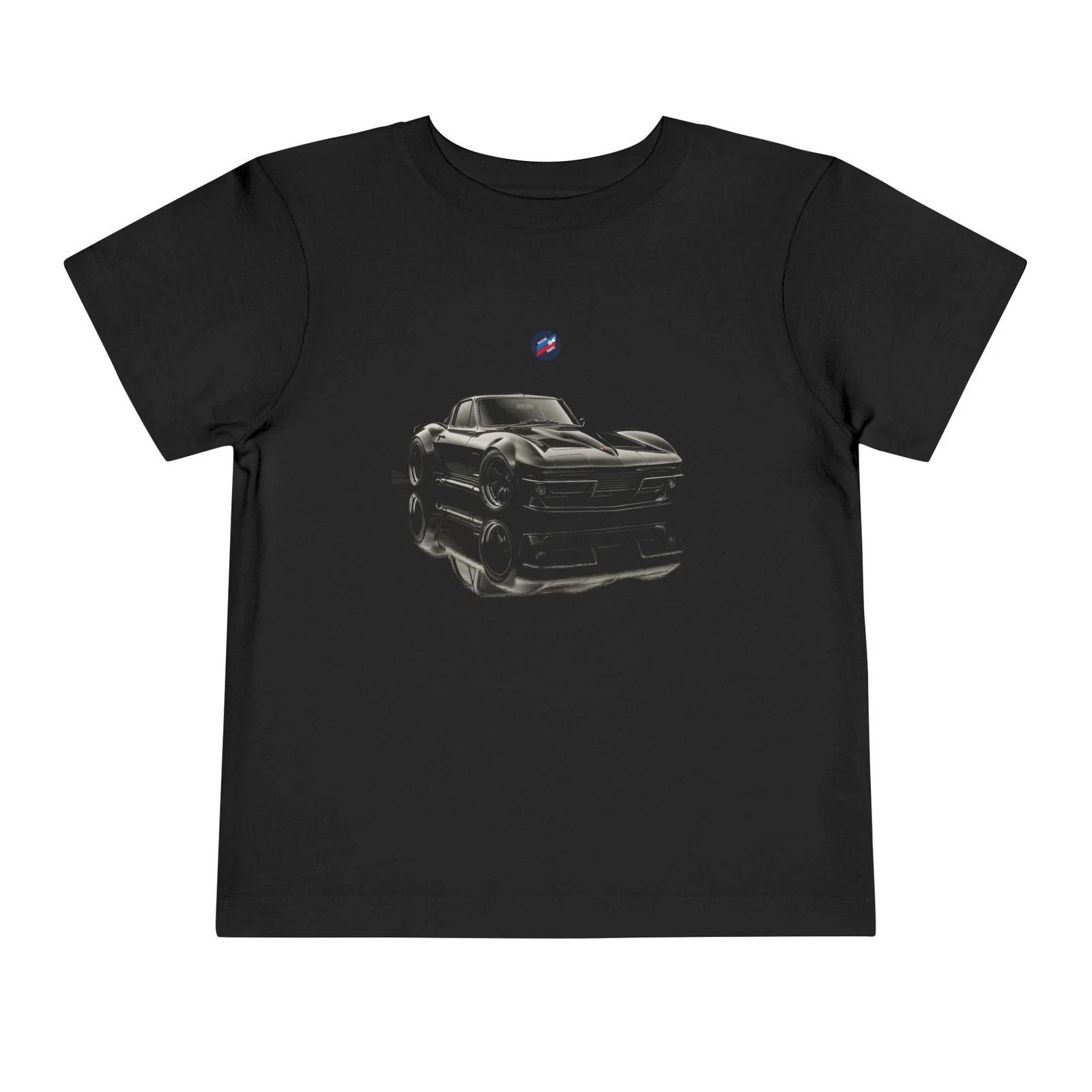 1967 Corvette Toddler T-Shirt – Classic Muscle Car Blackout Edition L