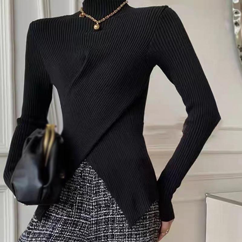 

Женский свитер, нижний слой, вязаный, нерегулярный крой, облегающий One Size