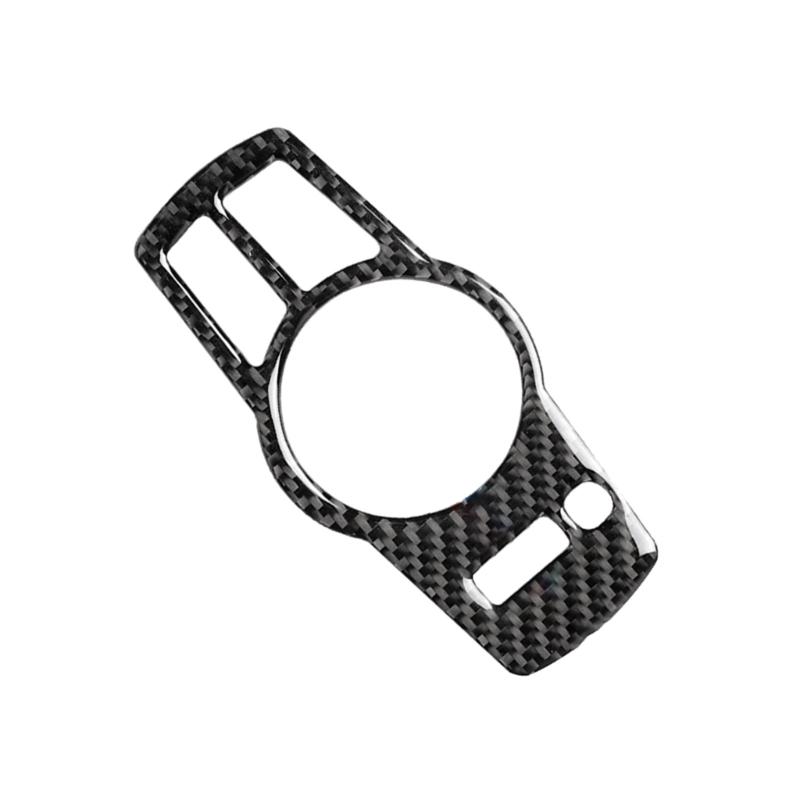Capac pentru buton pentru comutatoare interioare farurilor din fibră de carbon pentru F10 F07 F01 F25 F26 Autocolant pentru decorarea interioară a mașinii