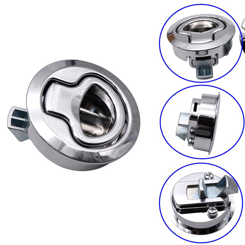 Round Flush Mount Hatch Plastic Handle Flush Marine Latch Cabinet Lift Pull Handle for RV Boat Deck Lock Stainless Steel Custom