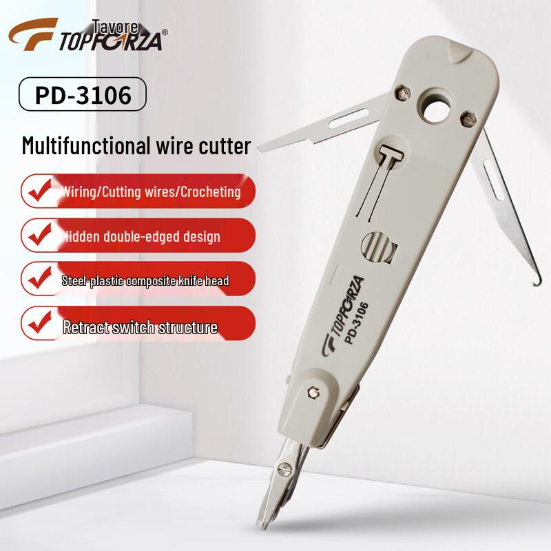 TOPFORZA Multi-function Network Punch Down Tool