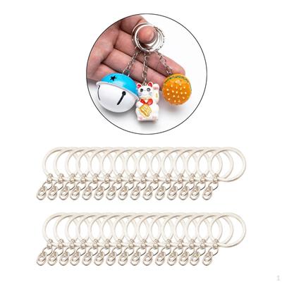 30 Pieces Split Metal Key Rings with for Keys, Crafts DIY Kids Adults