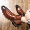 New Fashion Men's Chelsea Boots Male Ankle Shoes Pu Leather Casual Men Boots Formal Dress Shoes Party Wedding Club Dress Shoes
