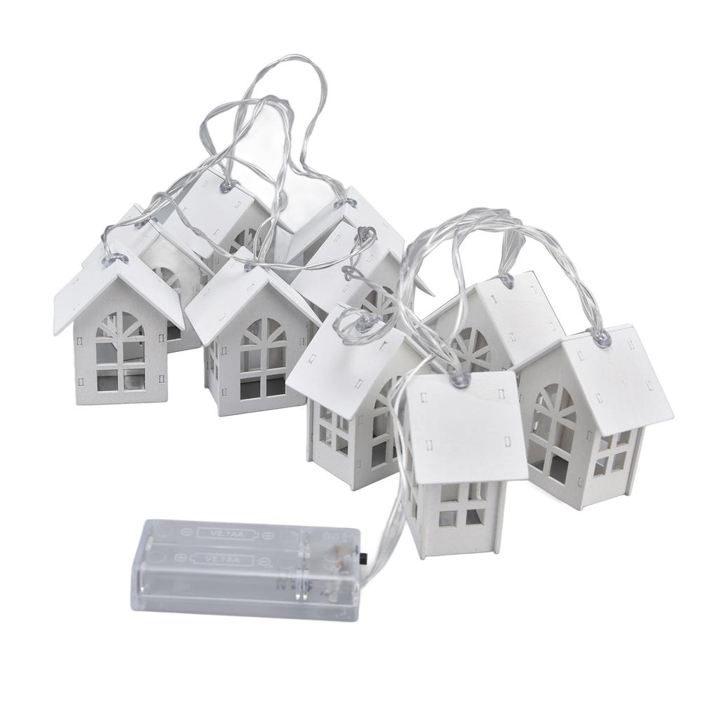 Holiday Light String 10 LED Battery Powered IP43 Waterproof Lamp String for Bedroom Garden Courtyard