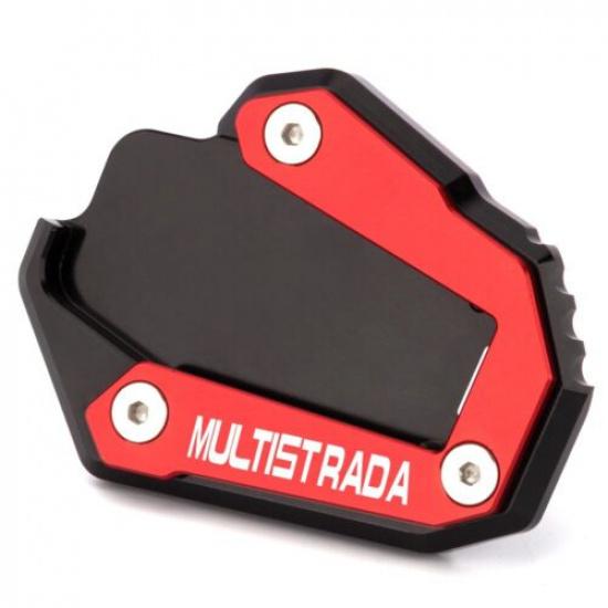 For Ducati Multistrada 950 2017- Foot Side Stand Extension Kickstand Plate red-2