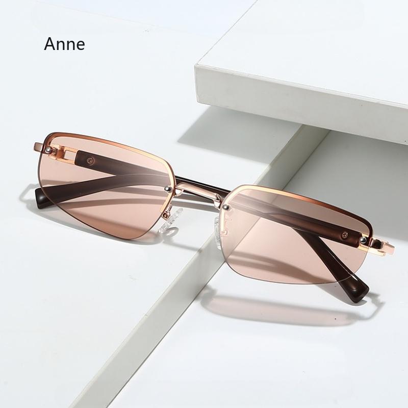Vintage  Designer Metal Square Sunglasses Women For Men Fashion Big Frame Shades Trendy Ladies Luxury Steampunk Sun Glasses