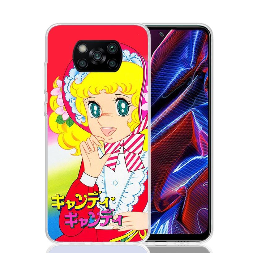 Anime Candy Phone Case For Xiaomi Poco F7 Ultra X7 X6 Pro X5 Redmi 15 15C 13 13C 12 12C 10 10A 10C 9 9A 9C 9T Shell Poco X7 X6 X