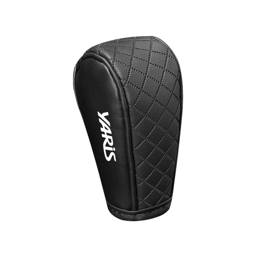 Yaris Compatible Shift Knob Cover with Car Logo, Yaris 10 Series 15 Series Shift