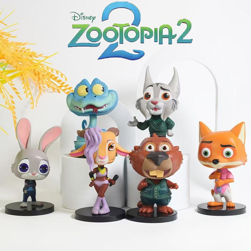 New Toys Zootopia 2 Blind Box Mini Figure Set Nick Judy Anime Figures Clawhauser Gideon Bogo Mystery Box Gift Toy
