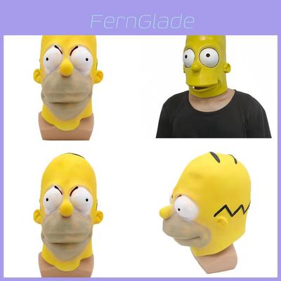The Simpsons Mask Latex Costume Headgear For Halloween Party Cosplay