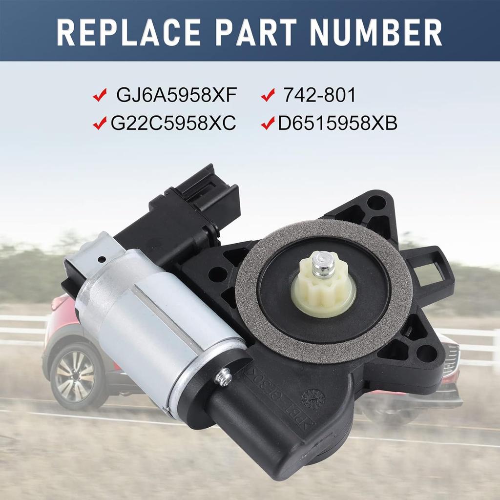 Power Window Lift Motor Compatible with Mazda 3 Mazda 5 Mazda 6 Mazda CX-7 Mazda CX-9 Mazda RX-8 Replaces# GJ6A5958XF G22C5958XC D6515958XB 742-801