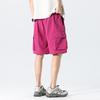 Herren Trendy Sommer Locker Gerade Cargo-Shorts - Nylon Eis Seide, Mittellang, Lässige Passform
