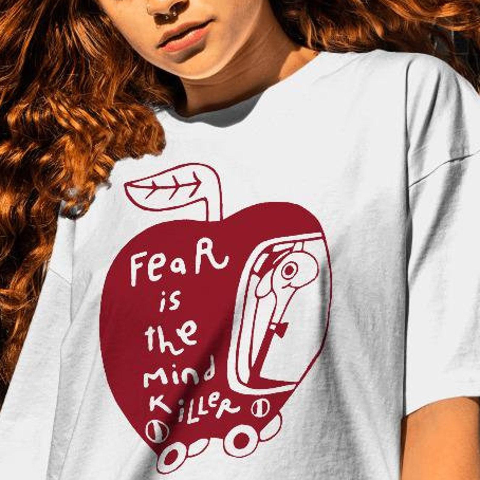 Fear Is The Mind Killer Shirt, Funny Bookworm Tee M