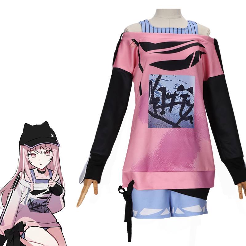 Akiyama Cosplay Mizuki Costume Hoodie Set Role Play Cos Outfit Women Polyester