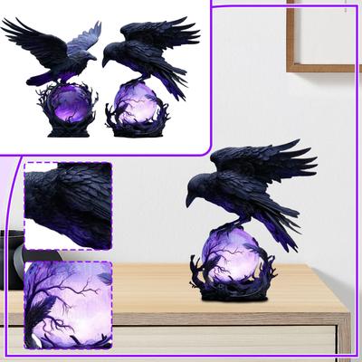 Gothic LED Light Mystical A Glowing Sphere Sculpture