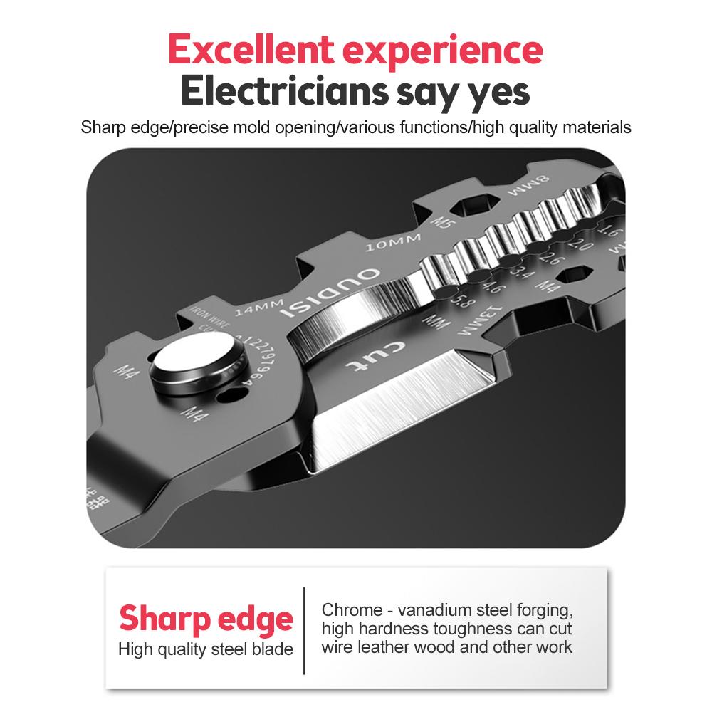 Multifunctional Electrician Pliers Wire Stripper Needle Nose Pliers for Wire Stripping Cable Cutter Terminal Crimping Hand Tool