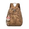 Backpack Women PU Vintage Lightweight Large Capacity Multi Compartment Commuting Travel Daily