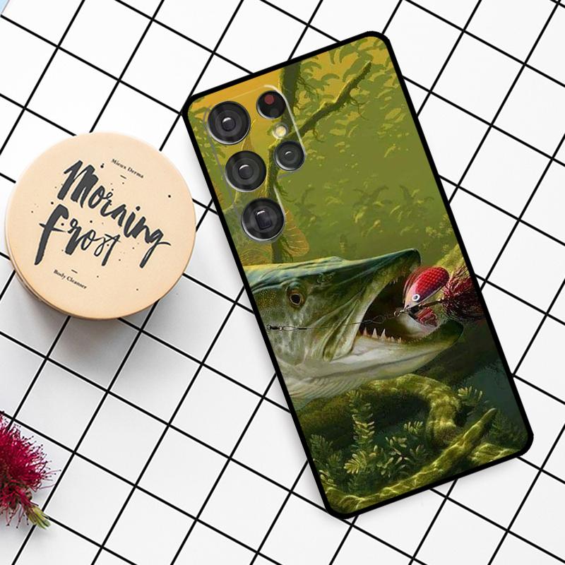Art Fishing Lure Case For Samsung Galaxy S25 Ultra S23 S22 S21 S20 S24 Ultra S9 S10 Plus S25 FE Phone Cover