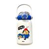 Large Capacity Vacuum Cup Double Drinking Straw Coffee Cup Cute Student Water Cup  for Children
