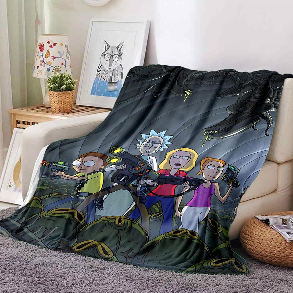 1pc Space Adventure Duo flannel Blanket for Super Soft Cute Comfort Blanket for Travel Bedding Couch Sofa Blanket Y82577