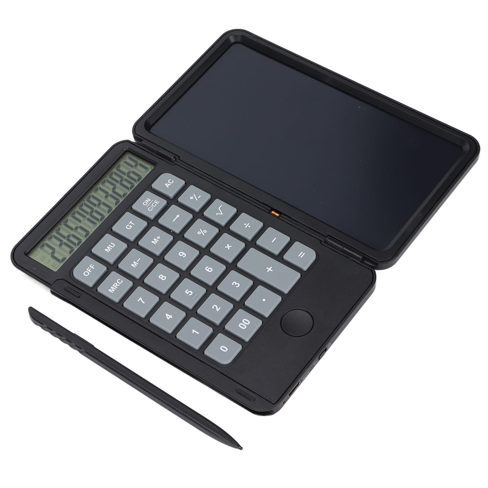 

Calculator Writing Tablet 6.5in LCD Chargeable Portable Paperless Drawing Handwriting BoardBlack чёрный