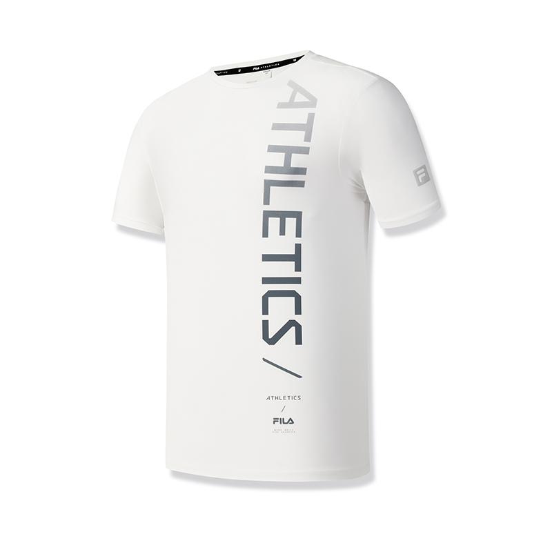 New FILA Fitness T Shirts Men's Bright White WT A11M531111F-WT