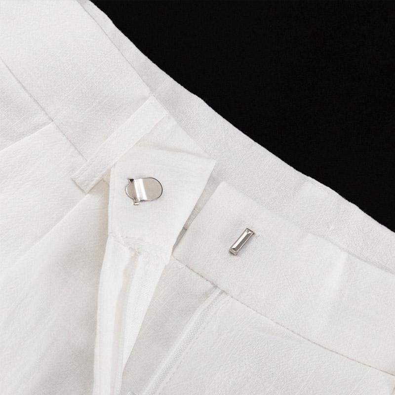 Frühlingsdurchsichtige Patchwork Straight Hose Damen Hohe Taille Tasche Reißverschluss Mode Streetwear Slim Damen Hose