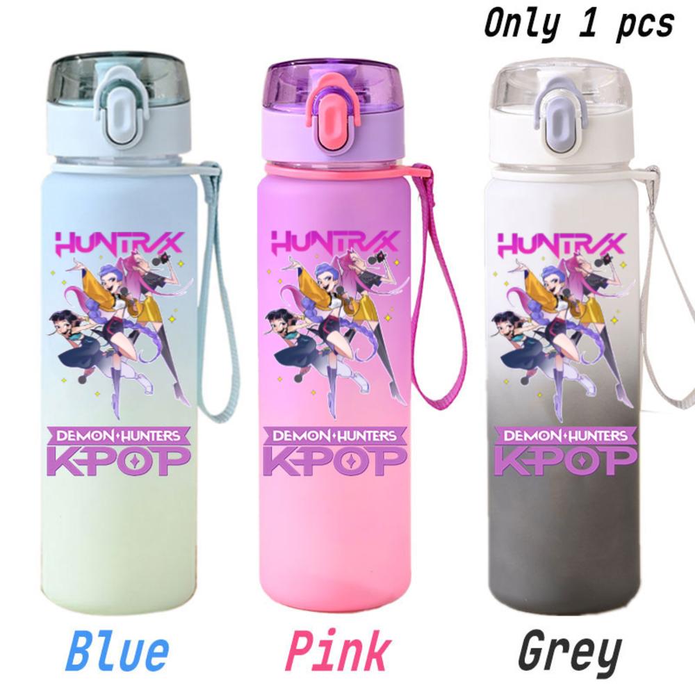 For KPOP Cup 750ML Bottle Portable Sports Kpop Plastic Anime Gradient Drinking Direct Drinking Water Cup Gourd Container
