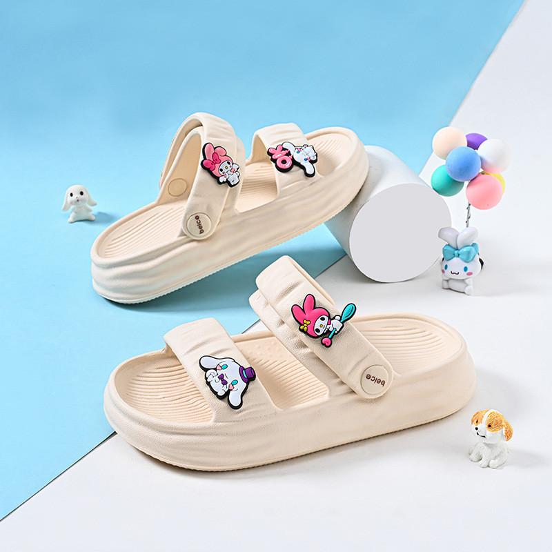 

Cute Girl s Summer Sandals With Breathable Non-slip Soft Eva Slip-on Design For Beach Fun 30/31