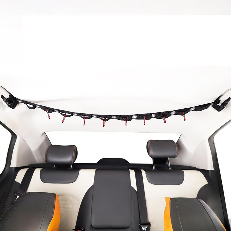 Auto Kleiderbügelstange Nylon Auto Hängeschlaufe Multifunktionale Hängeseil Für Auto Kofferraum Haken Verstellbare Flexible Aufbewahrungstra