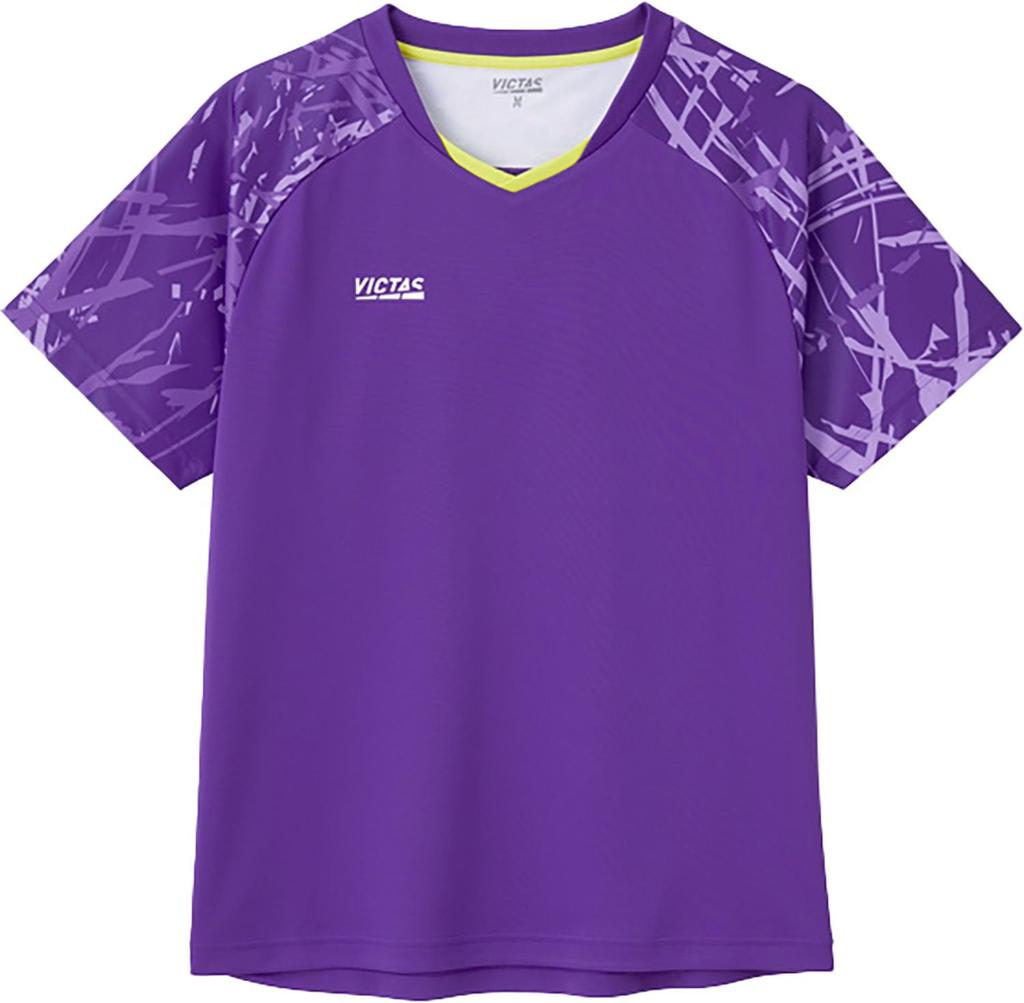 Victorus Table Tennis Table Tennis Streak Sleeve Game Size M Uniform, J.T.T.A (Japan Association) Approved, Moisture-Wicking, Quick-Drying, Unisex,