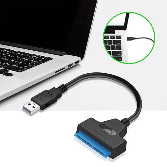 39cm Rapid Type-C/USB SATA Cable Adapter 2 to Converter for 2.5 inch HDD/SSD
