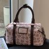 Nischen-Leopardenmuster-Tasche Damen Herbst Neu Retro Umhängetasche Modisch und Einfach Tragbare Kissenformtasche