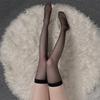 White Lolita Sexy Over Knee Long Socks Women Sweet Girls Bowknot Gothic Punk Lace Mesh Thigh High Fishnet Stockings
