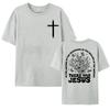 There Was Jesus Tee Shirt Floral Christian Aesthetic Clothing T Shirt Men Women's Fashion Trend High Quality T-shirt Streetwear