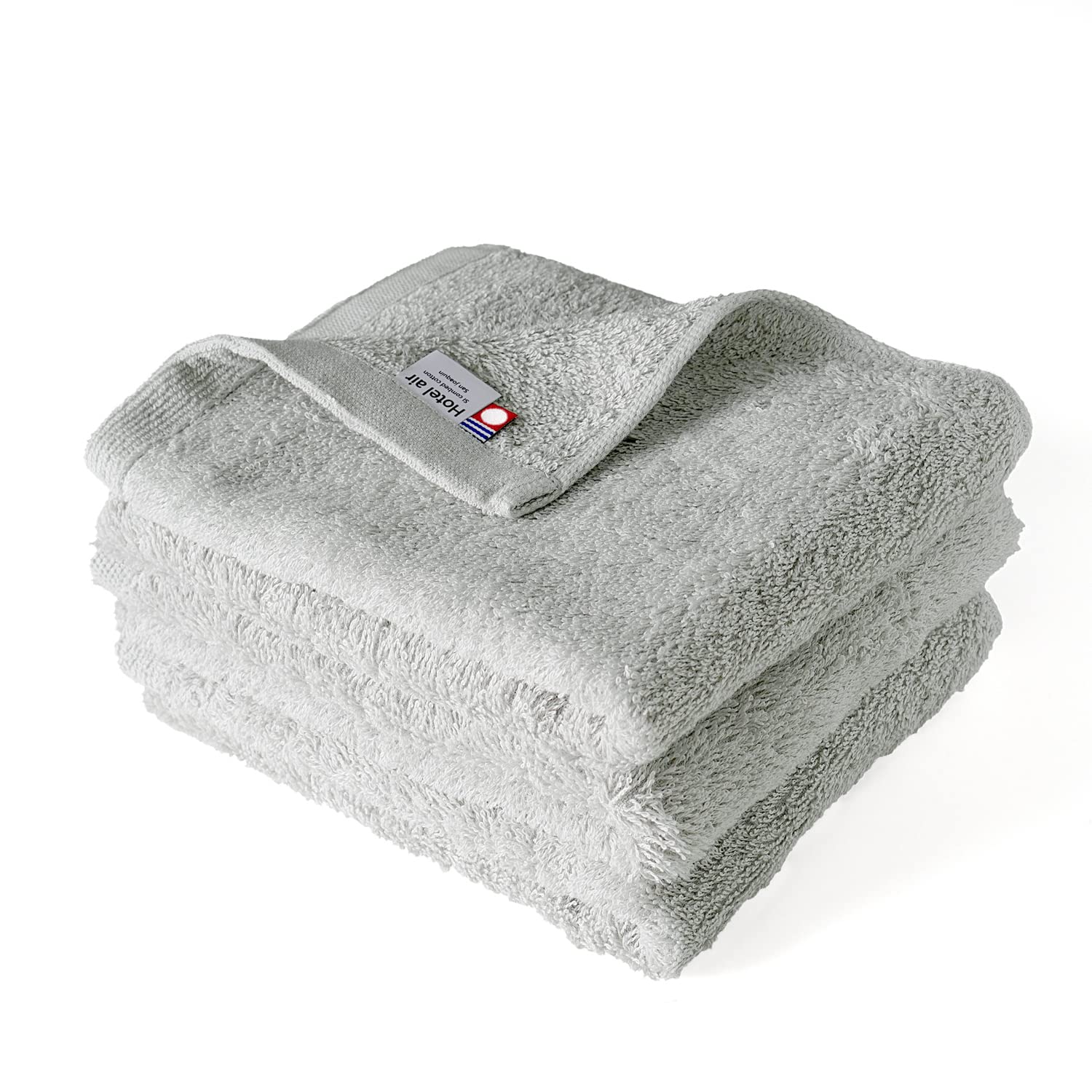 

oruta Imabari Towel Certified Face Towel Set of Hotel Made in Japan 3, Air, (Gray) серый