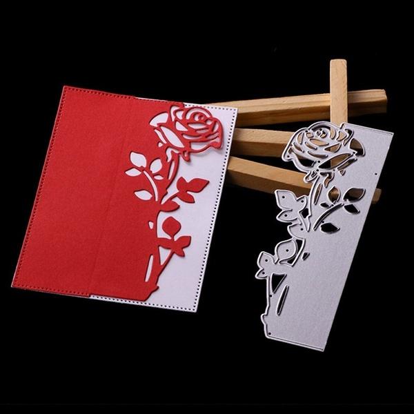 Lace Rose Envelope Metal Cutting Dies Set for DIY Scrapbooking Greeting Card Making Paper Embossing Craft