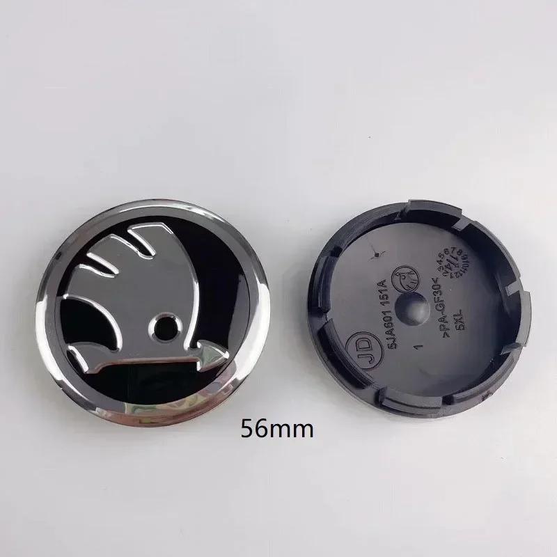 

Car Sticker 4Pcs 56MM Wheel Hub Center Caps For SKODA Octavia Superb Kodiaq Superb Fabia Rapid Xindong Yeti 56MM 4PCS