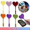 3D Printed Wand Tap To Pay Card Holder Heart Magic Wand Contactless Payment Card Holder Fun Home Decor Ornament Creative Gift